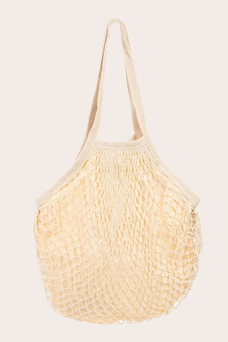 netted tote bag