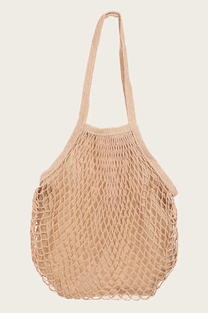 netted tote bag